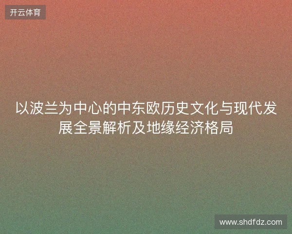以波兰为中心的中东欧历史文化与现代发展全景解析及地缘经济格局