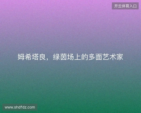 姆希塔良,绿茵场上的多面艺术家 姆希塔良,绿茵场上的多面艺术家